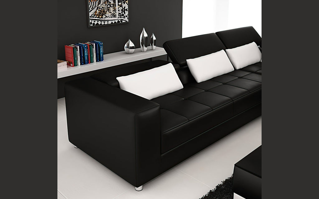 Erial Modern Leather Sectional