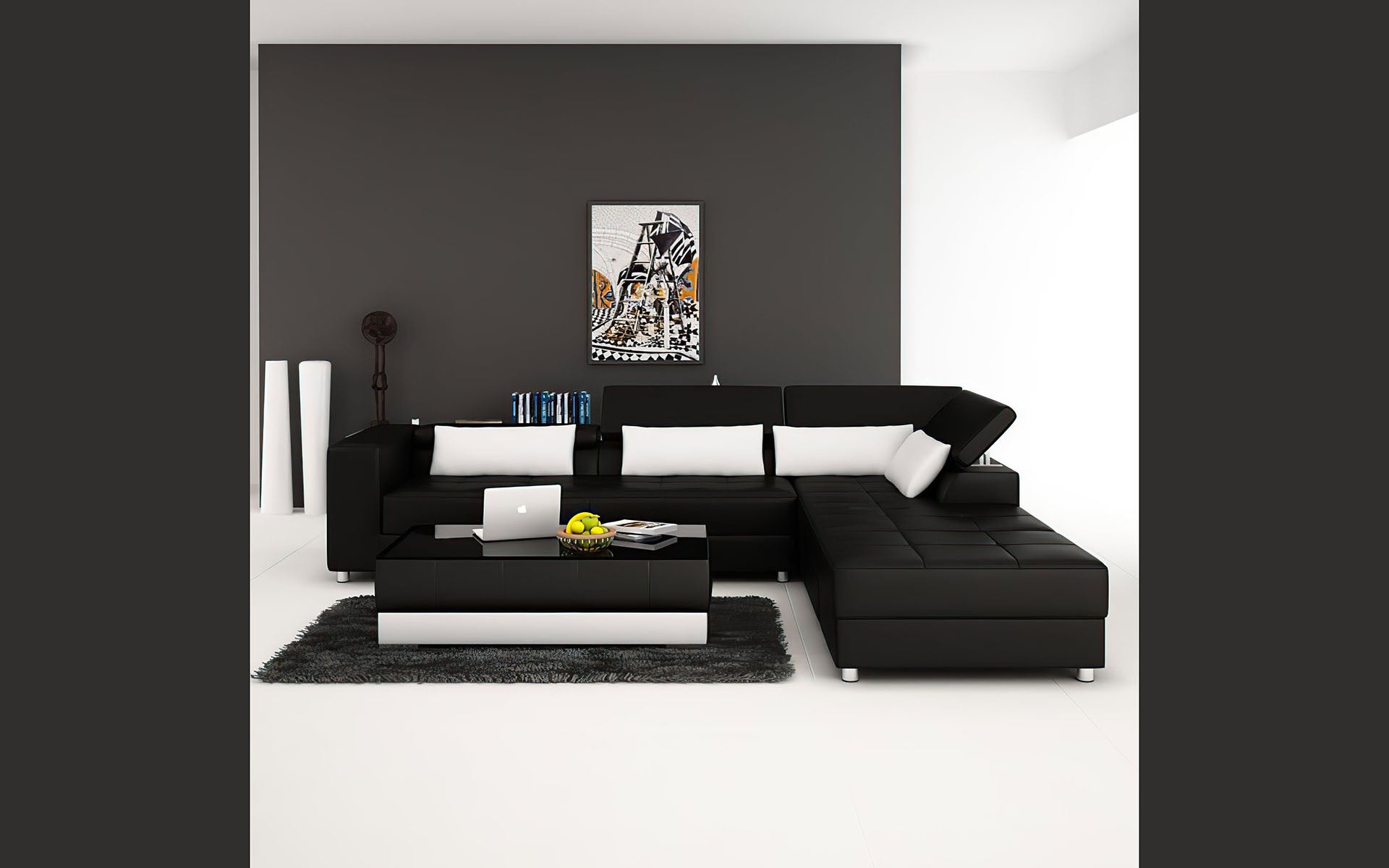 Erial Modern Leather Sectional