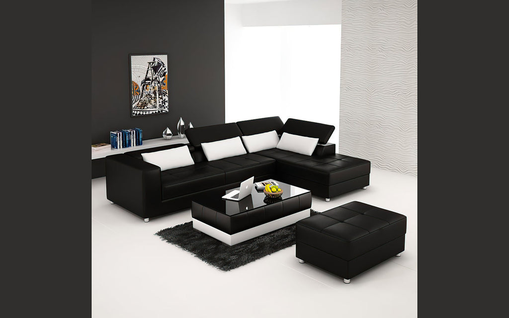 Erial Modern Leather Sectional
