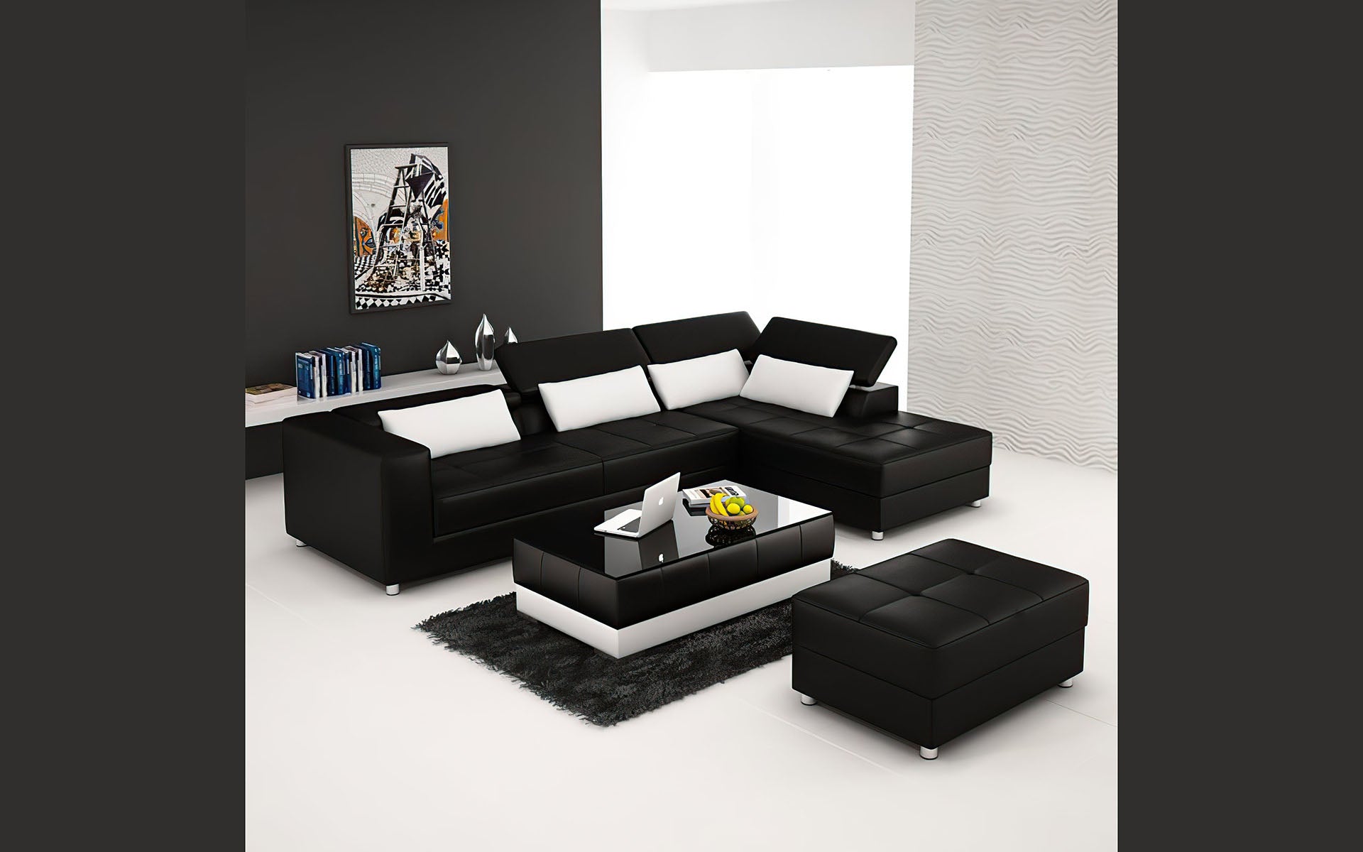 Erial Modern Leather Sectional