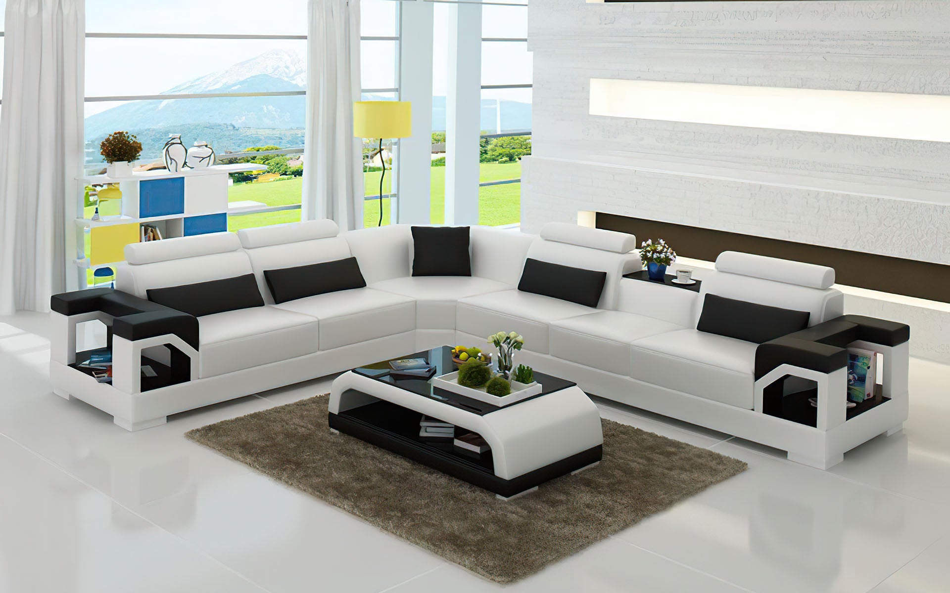 Talos Modern Leather Sectional