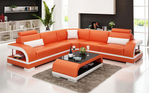 Nexso Modern Leather Sectional