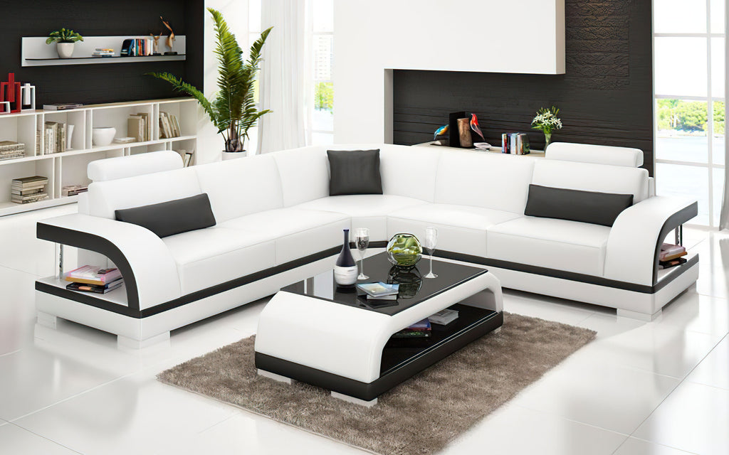 Nexso Modern Leather Sectional