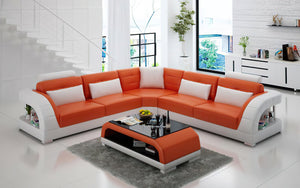 Lacus Modern Leather Sectional
