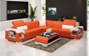 Edwin Modern Leather Sectional