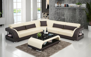 Monte Modern Leather Sectional