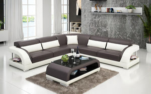 Monte Modern Leather Sectional