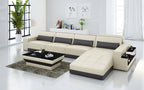Silian Small Modern Leather Sectional