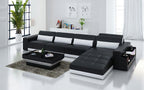 Silian Small Modern Leather Sectional