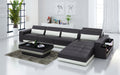 Silian Small Modern Leather Sectional