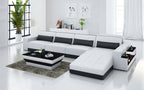 Silian Small Modern Leather Sectional