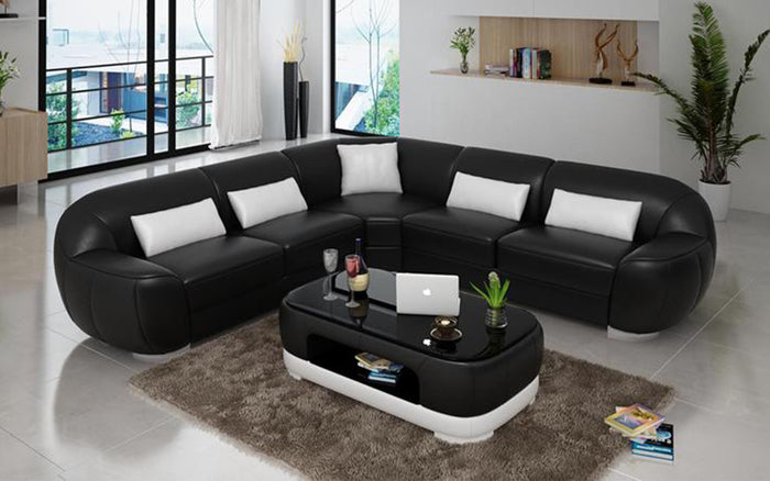 Semira Modern Leather Sectional