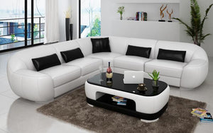Semira Modern Leather Sectional