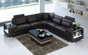 Giana Modern Leather Sectional