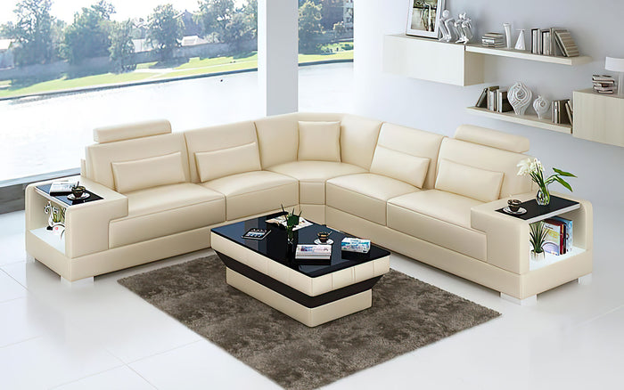 Giana Modern Leather Sectional