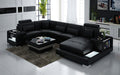 Giana Modern U-Shape Leather Sectional