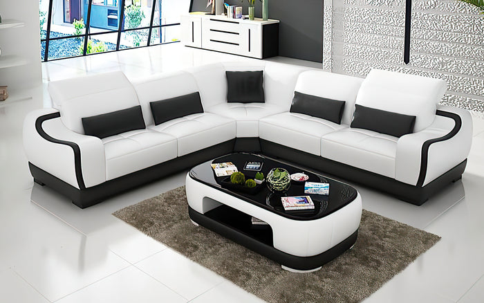 Amir Modern Leather Sectional