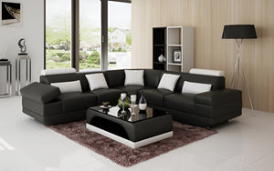 Gileanas Modern Leather Sectional