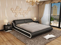 Black Leather Bed
