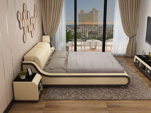 Queen Size Leather Bed