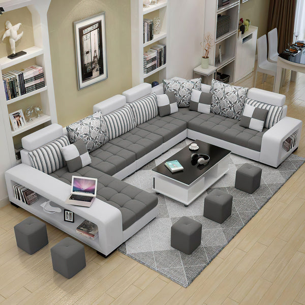 Selena Dark Grey & Light Grey Sectional With Chaise – Jubilee Furniture