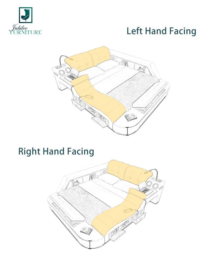 Hariana Tech Smart Ultimate Bed With LED Light | All In One Bed