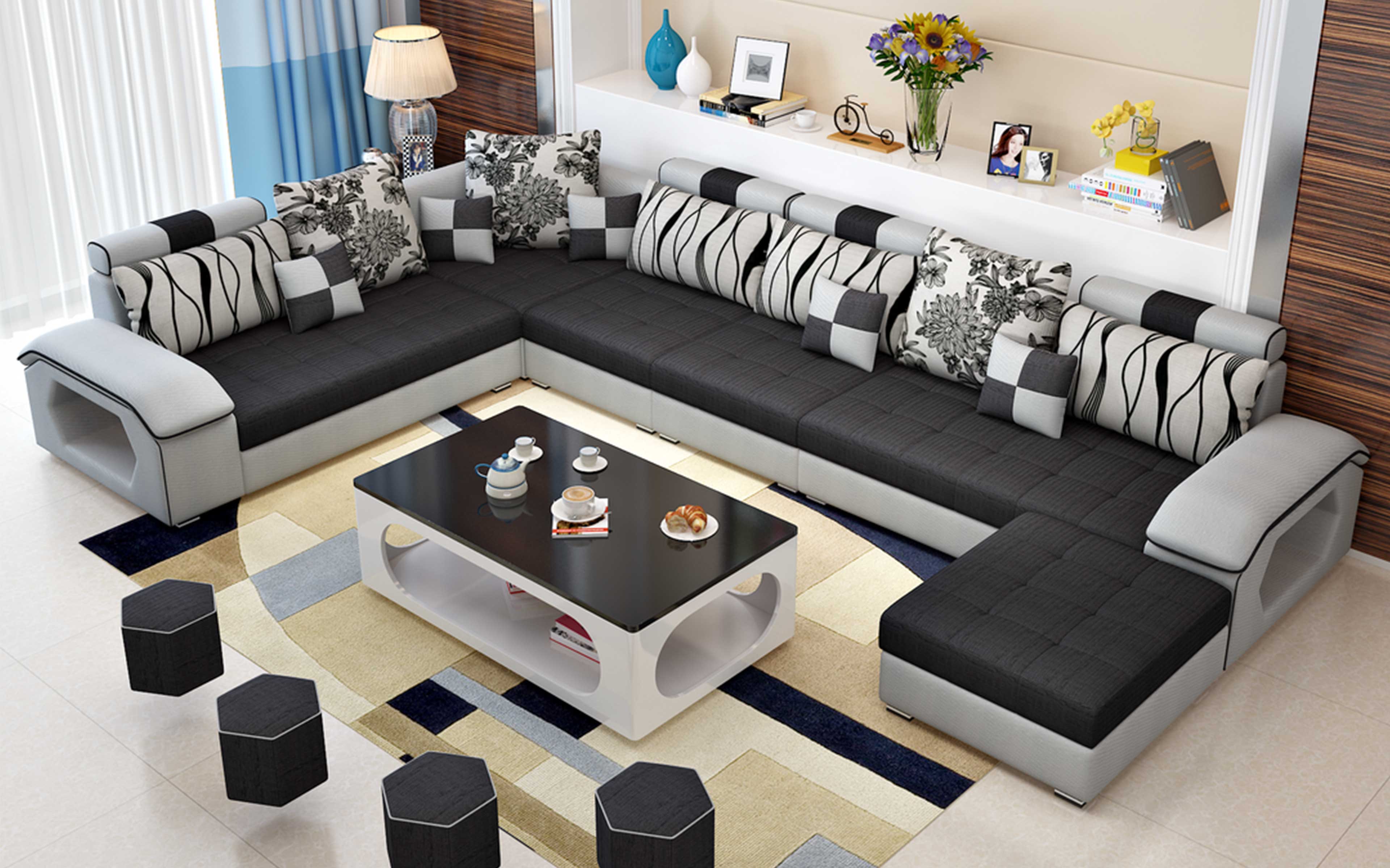 Selena Style B Modular Tufted Sectional