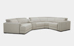 Darcey Fabric L Shape Sectional Sofa With Recliners
