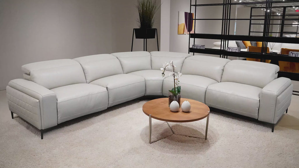 Aiza Modern Sectional with Recliner