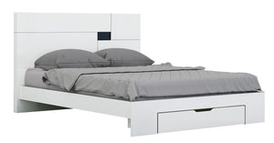 Audrey Modern White Bed