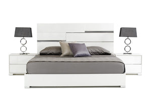 Anderm Italian Modern White Bed