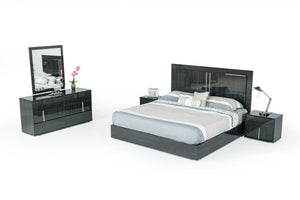 Axman Italian Modern Grey Bed