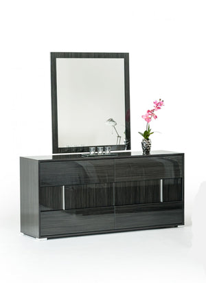 Axman Italian Modern Grey Dresser&Mirror