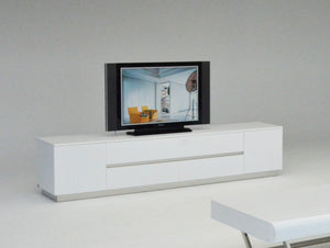Piano Modern White TV Entertainment Center