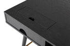 Burni Modern Black Oak & Gold Desk