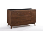 Garner Modern Grey & Walnut Dresser&Mirror
