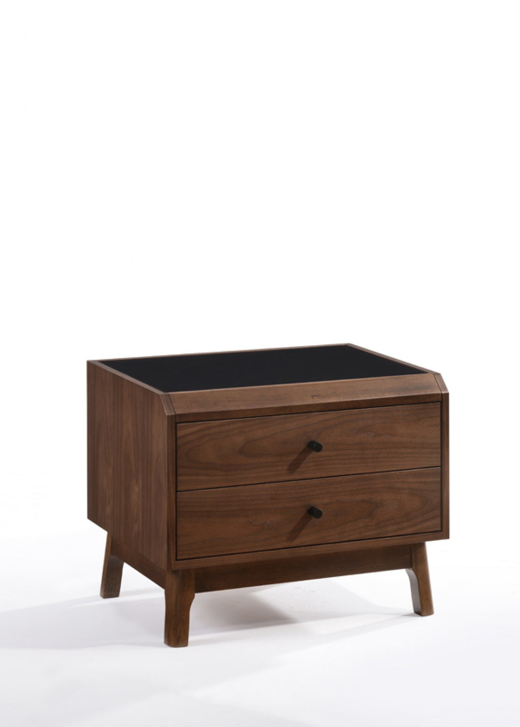 Garner Modern Grey & Walnut Nightstand