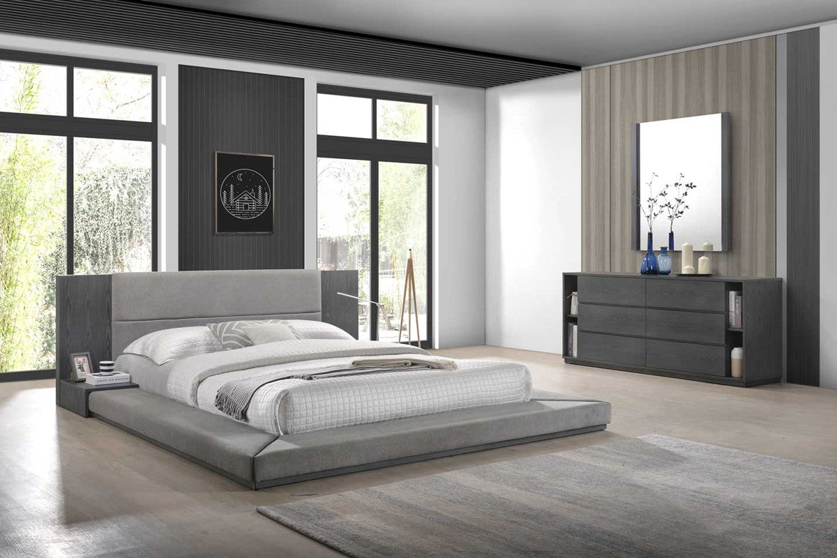 jabi modern grey bedroom set |jubilee furniture stores las vegas