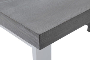 Ceero Modern White & Stainless Steel Desk