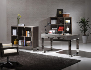 Loui Modern Grey Elm Desk