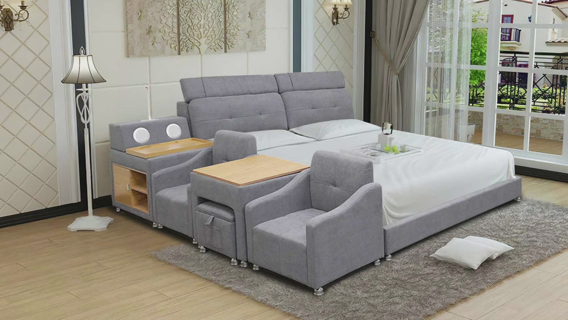 Lucinda Modular Modern Multifunctional Smart Bed