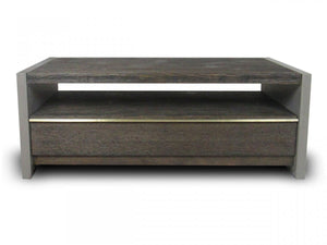 Cetona - Modern Dark Grey Concrete & Walnut Coffee Table