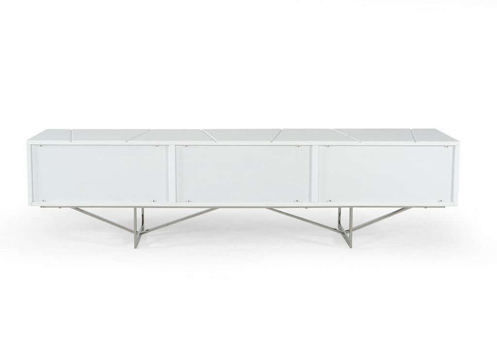Modrest Blossom Modern White TV Stand