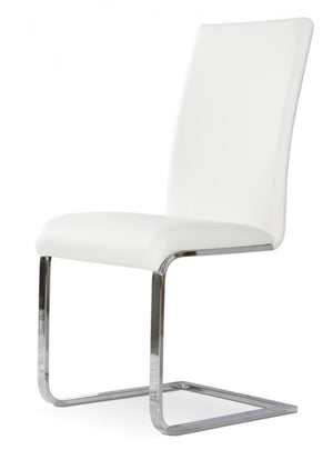 Creamy Modern White Dining Chair (Set of 2)