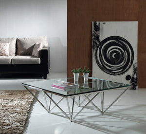 Nop Contemporary Glass Coffee Table
