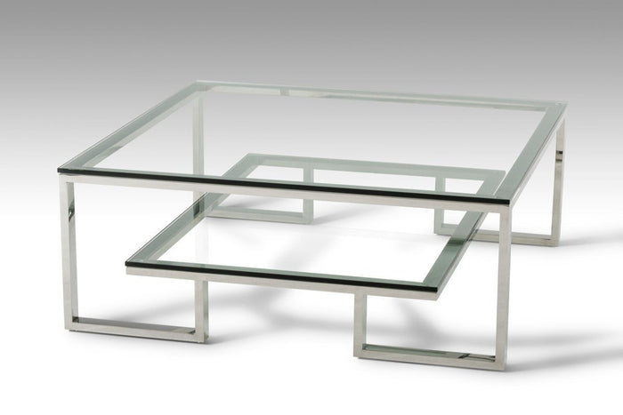 Topoi Modern Glass Coffee Table