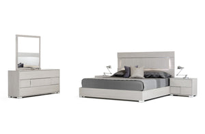 Erica Italian Modern Grey Bed