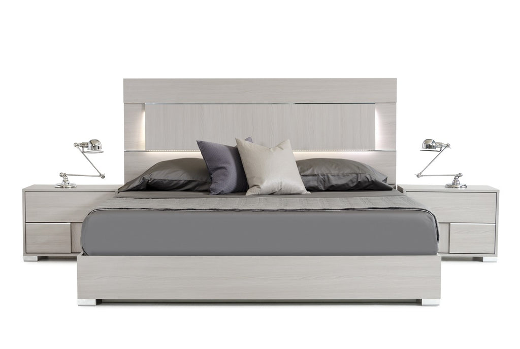 Erica Italian Modern Grey Bedroom Set