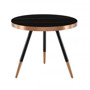 Fregenae - Modern Black Ceramic Small Coffee Table