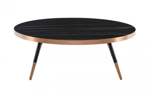 Filettino - Modern Black Ceramic Coffee Table